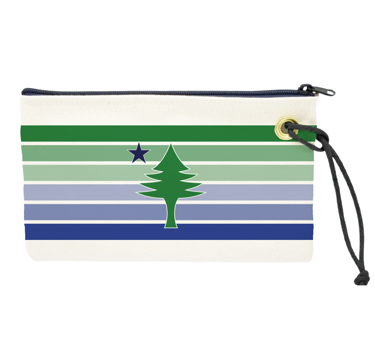 Old Maine Flag Wristlet