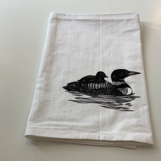 Maine Loon Tea Towel