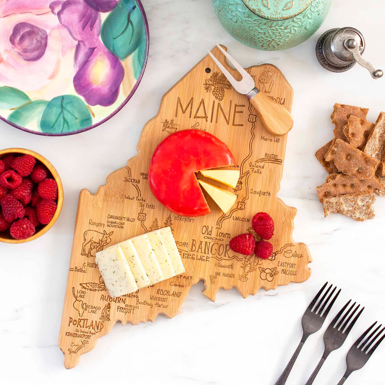 Destination Maine Cutting Board, 15" x 10-1/2"