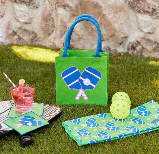 PICKLEBALL GREEN REUSABLE ITSY BITSY GIFT BAG