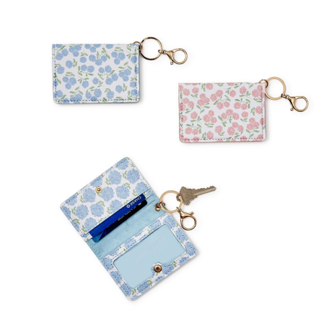 HYDRANGEA PRINT ID WALLET ASST 3 DESIGNS