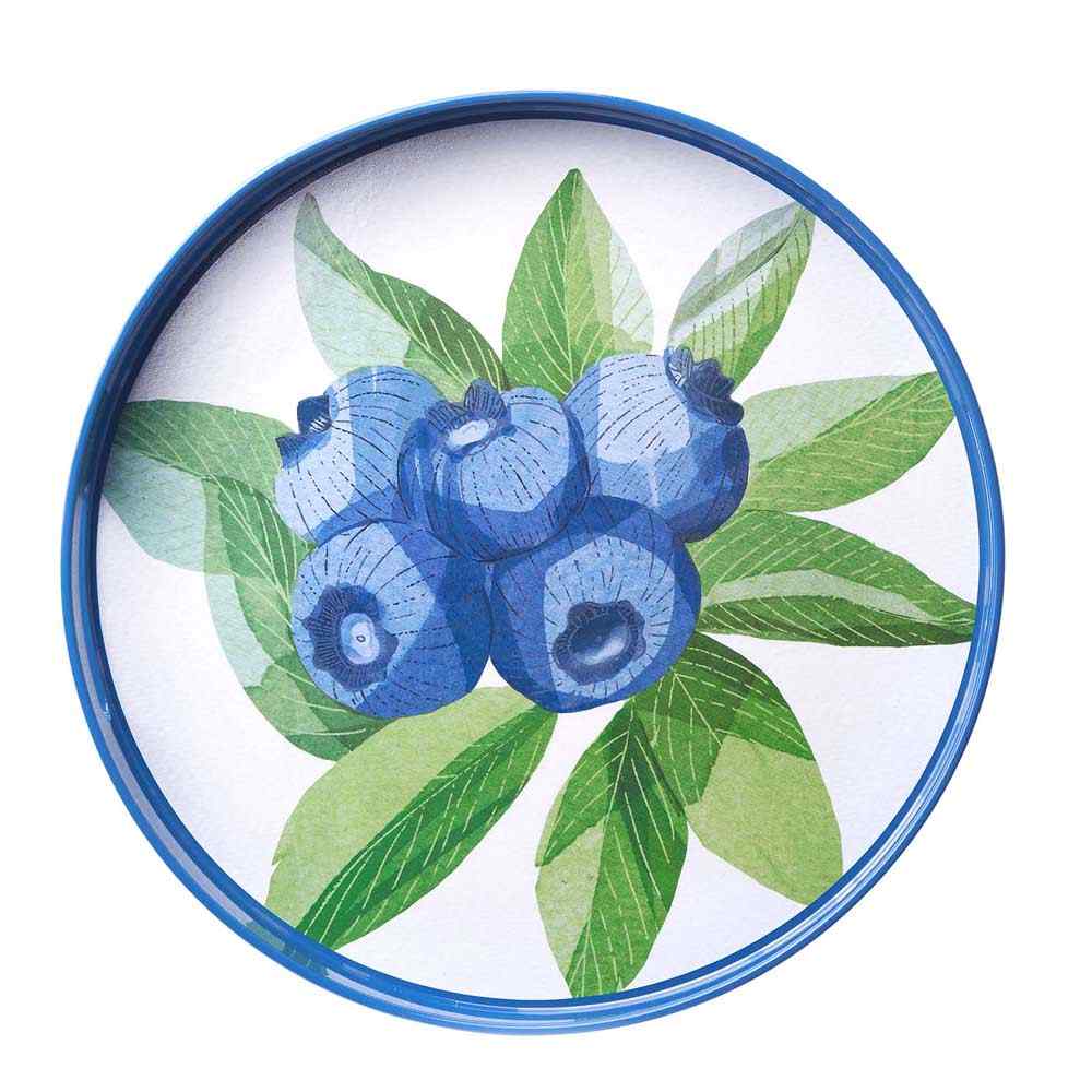 Blueberry Bunch 15 Inch Round Tray
