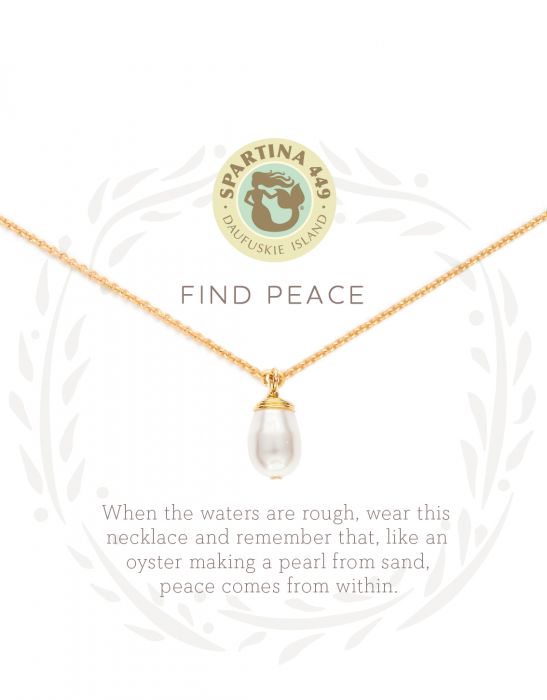 Sea La Vie Find Peace Necklace - Gold