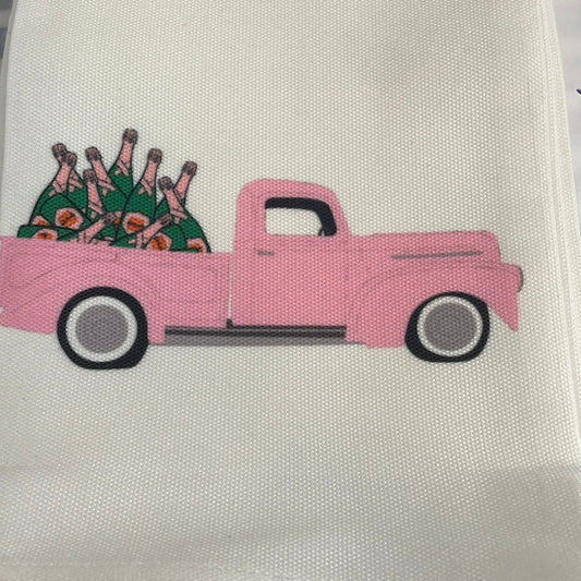 Pink Truck Towel