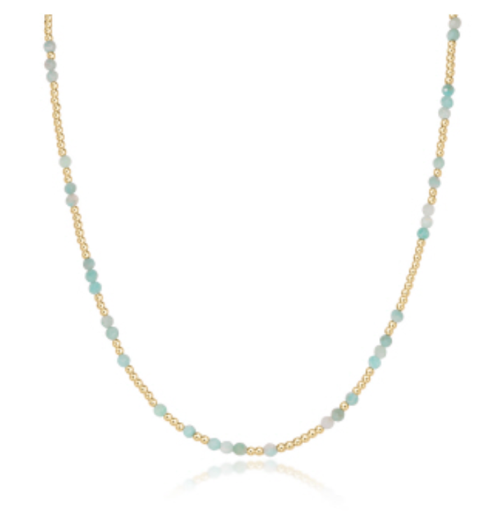 15" Choker Hope Unwritten Gemstone - Amazonite