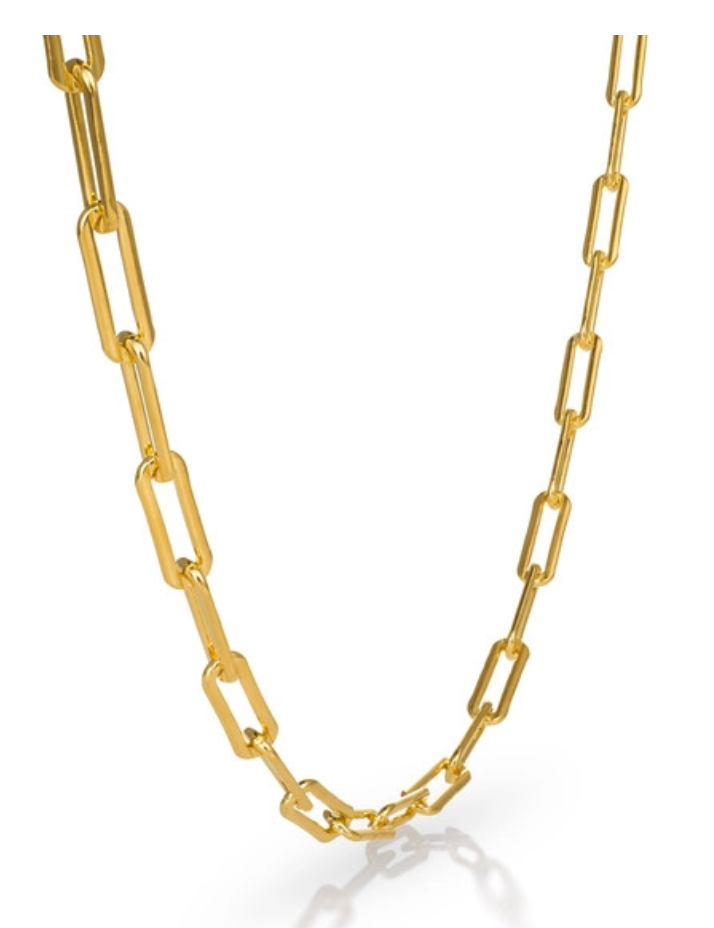 Colby Davis Chain: Paper Clip - Gold Vermeil 18"