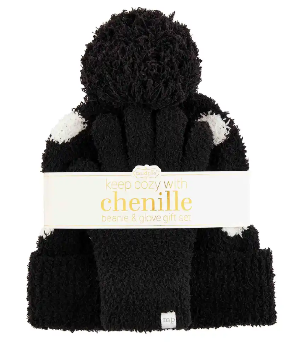 Chenille Beanie and Gloves