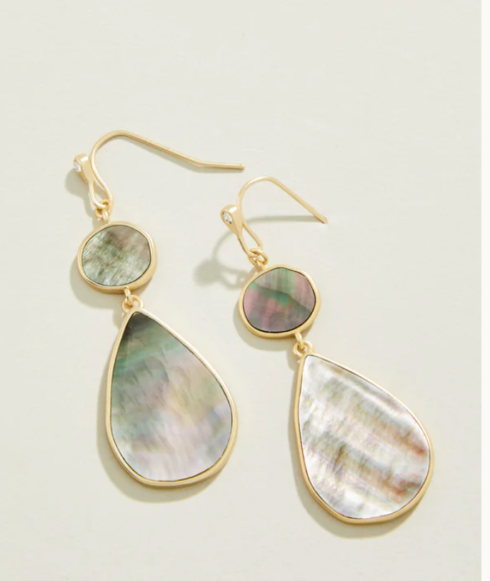 Batina Earrings Grey Mother-of-Pearl