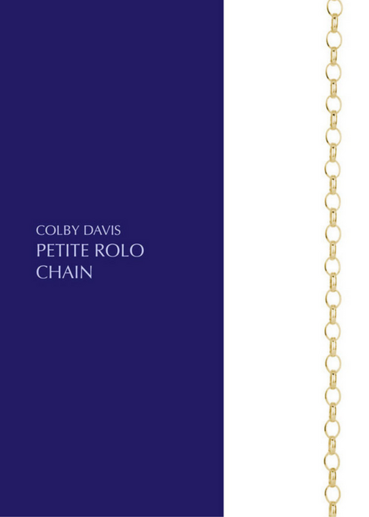 Colby Davis Chain: Gold Vermeil Petite Rolo