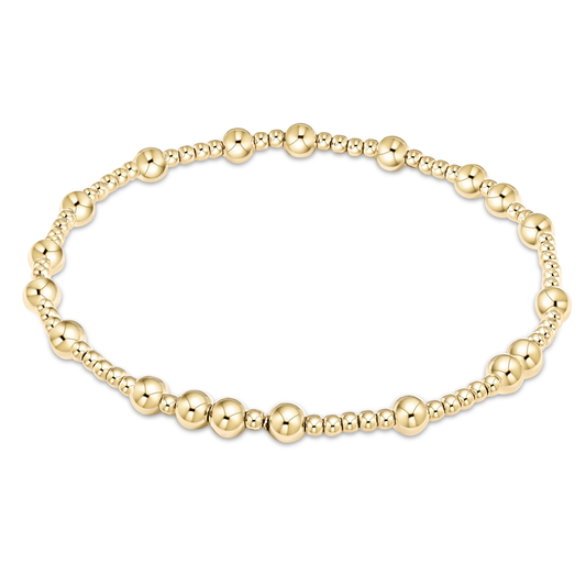 hope unwritten 5mm bead bracelet - gold