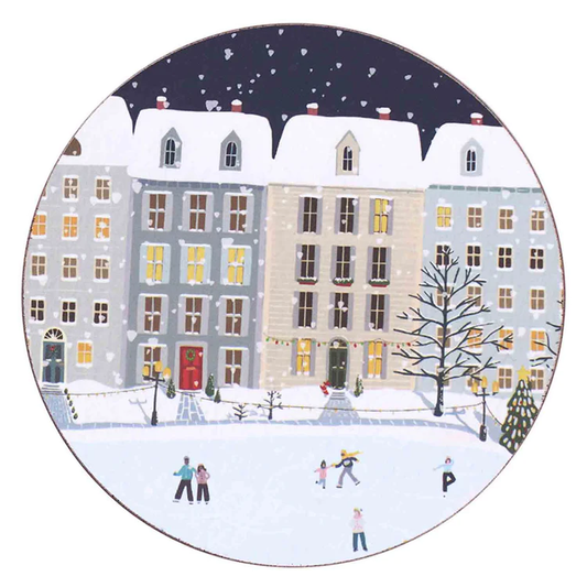 HOLIDAY IN THE PARK ROUND COASTER - SET OF 4