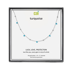 Satellite Gemstone Necklace