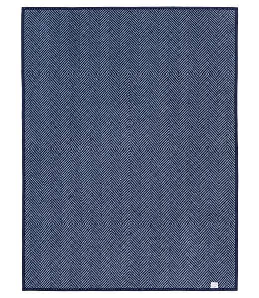 ChappyWrap - Harborview Herringbone Navy Blanket