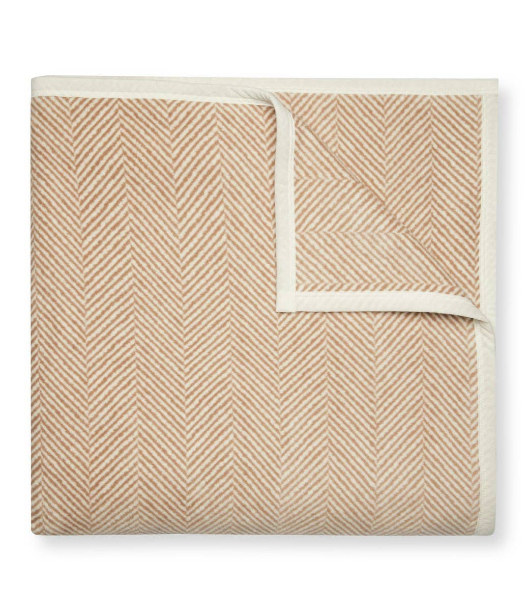 ChappyWrap - Harborview Herringbone Tan Blanket