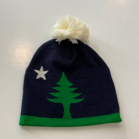 Old Maine Flag Pom Hat