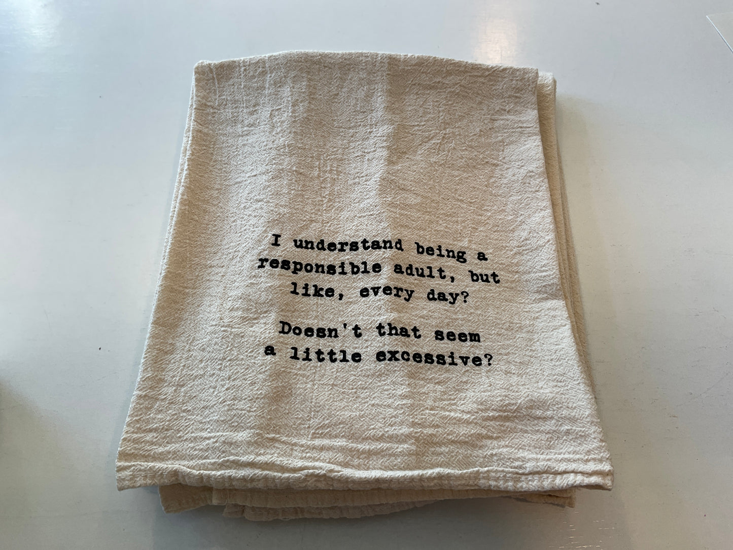 Kitchen Towel-Responsible Adult