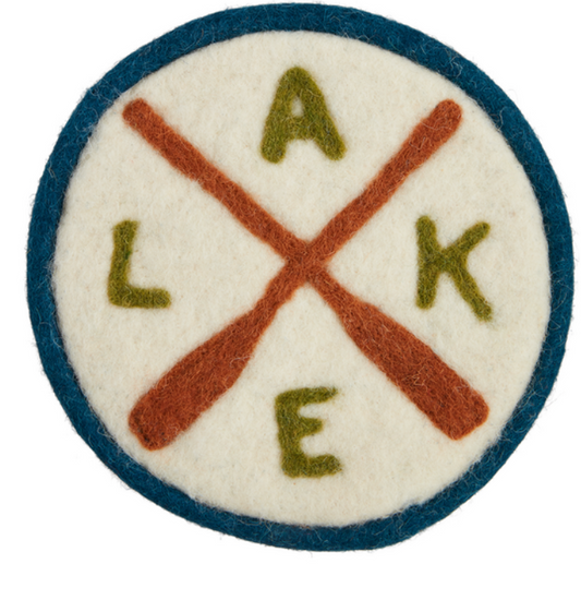 OARS FELTED WOOL LAKE TRIVET