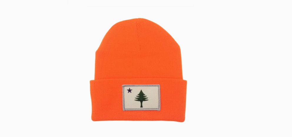 Maine Flag Fleece-Lined Beanie Hat