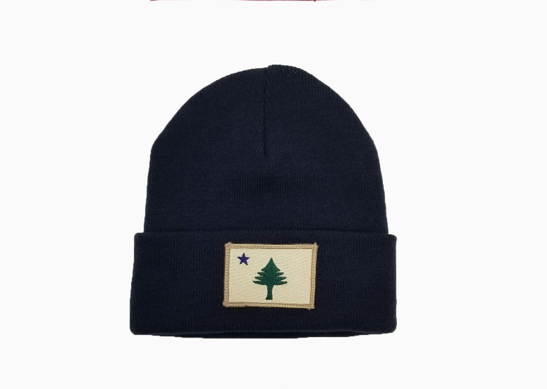 Maine Flag Fleece-Lined Beanie Hat