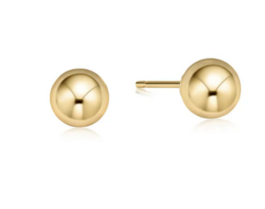 classic 8mm ball stud - gold