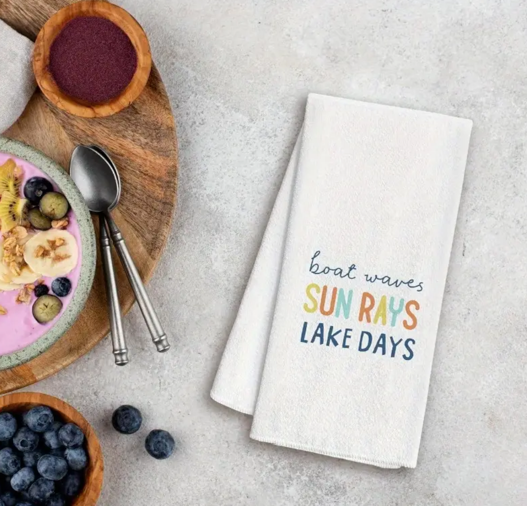 Microfiber Lake Days Kitchen Towel