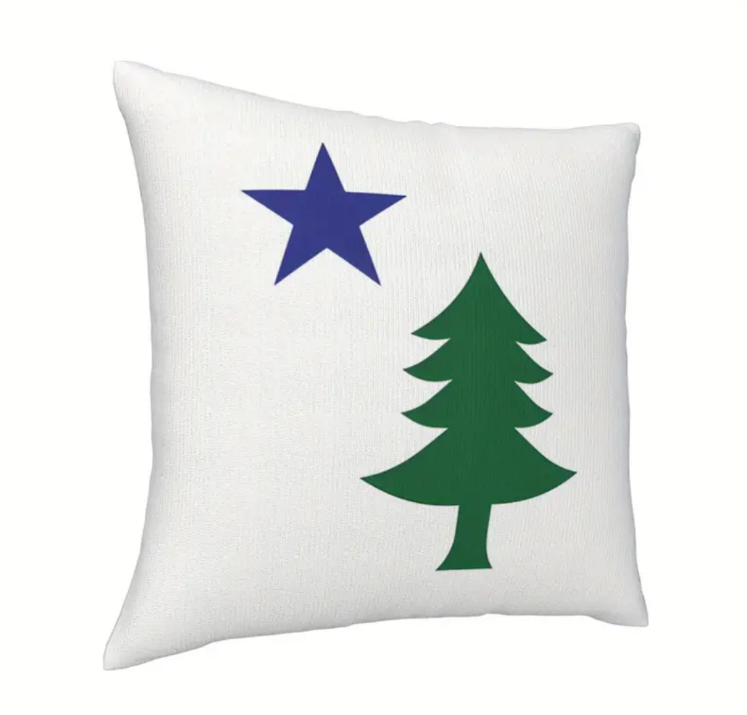 Maine 1901 Flag Pillow