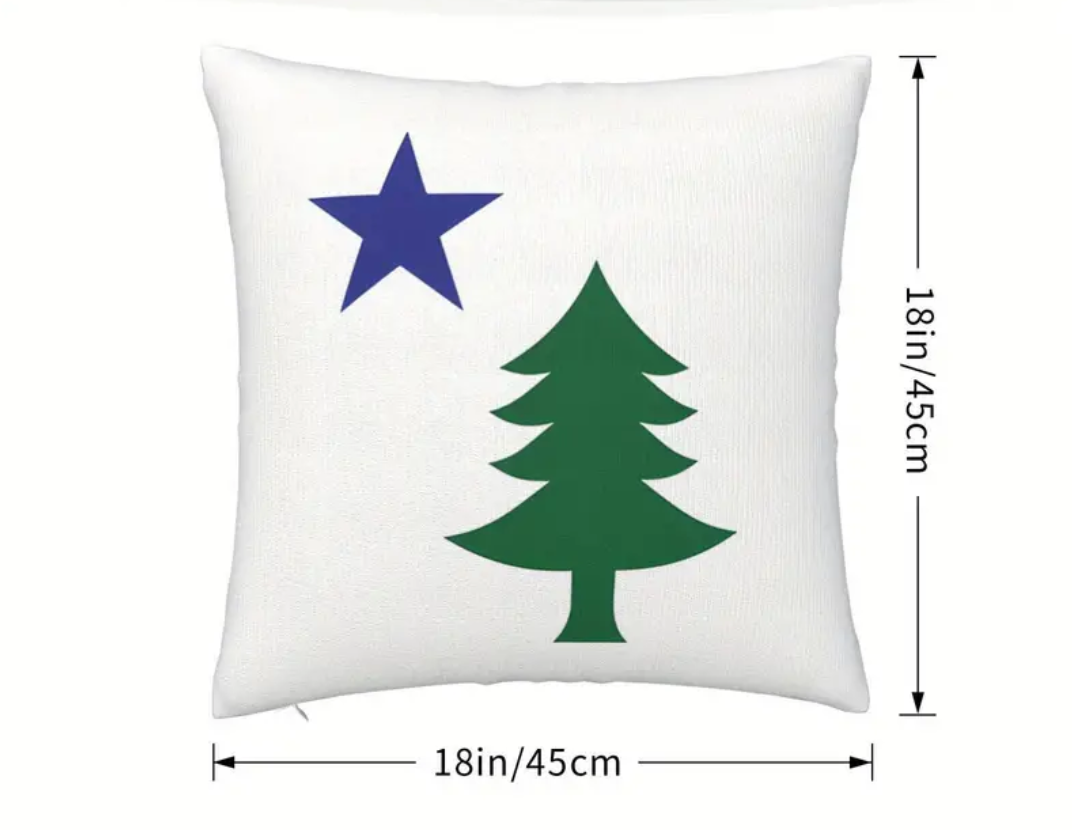 Maine 1901 Flag Pillow