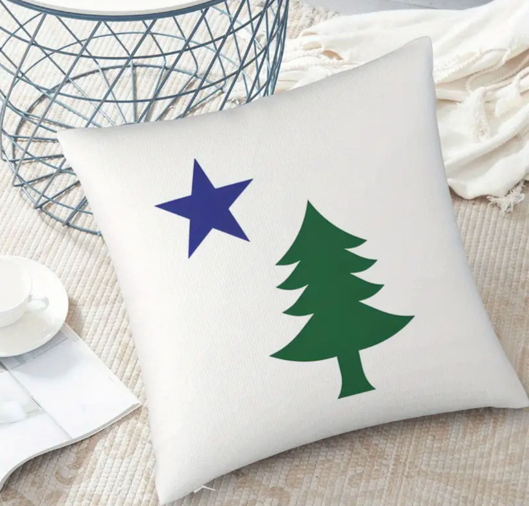 Maine 1901 Flag Pillow