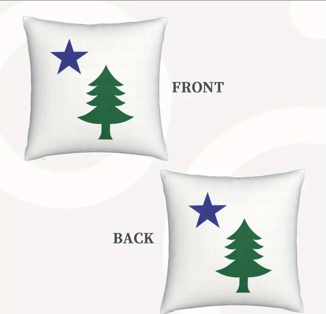 Maine 1901 Flag Pillow