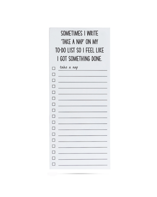 List Note Pad-Take A Nap