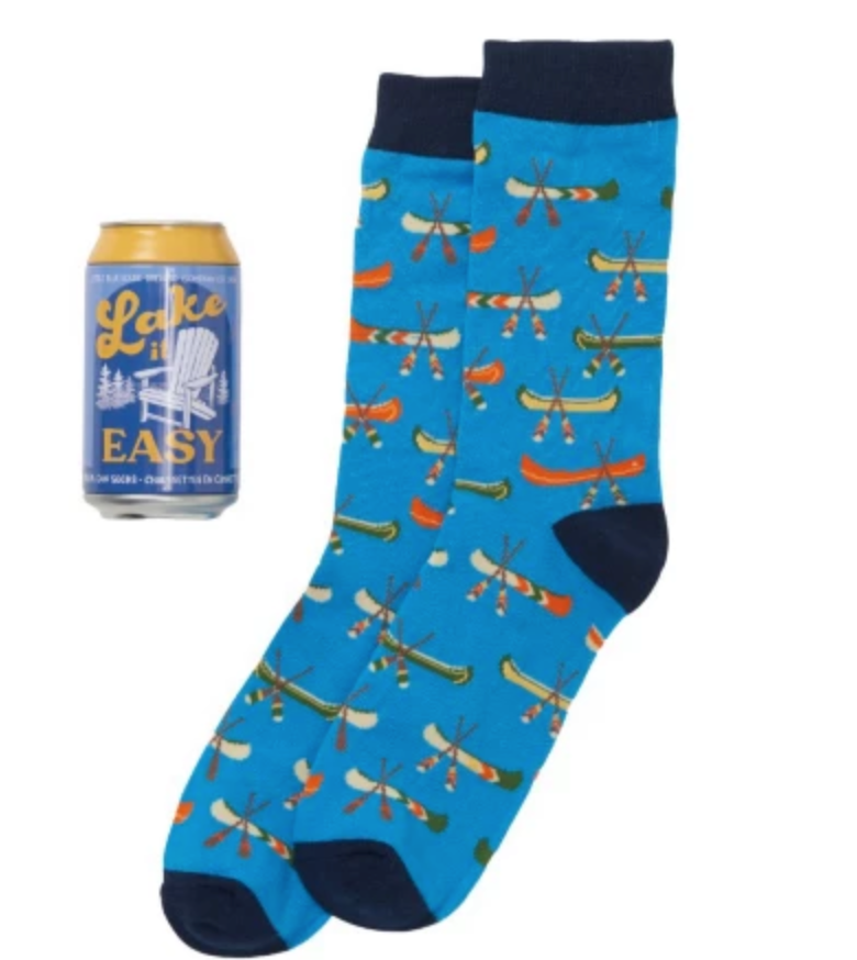 Lake it Easy Beer Can Socks