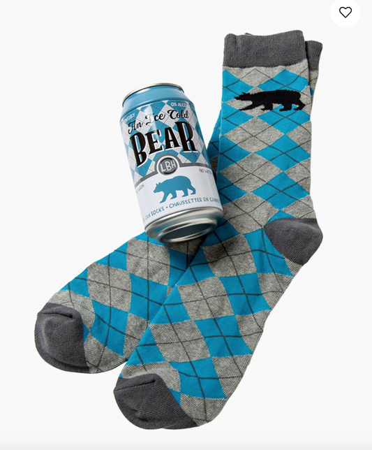 An Ice Cold Bear -  Beer Can Socks