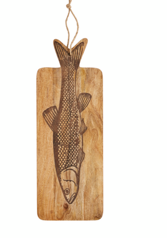 ETCHED FISH WOOD BOARD