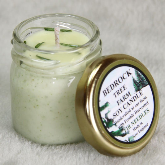 Fir Needle Soy Candles in Mini Mason Jar