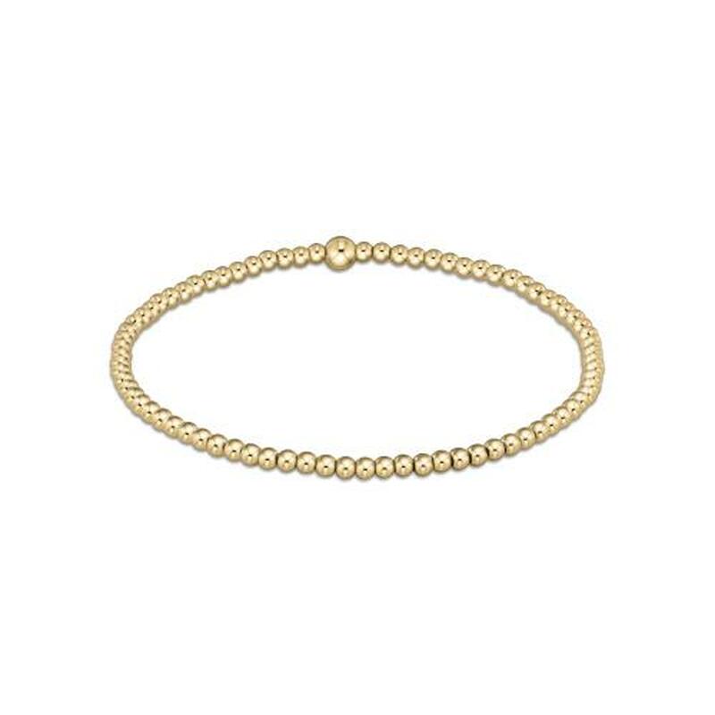 Bead Bracelet - 2.5 Classic Gold