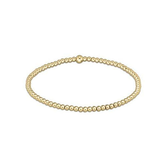 Bead Bracelet - 2.5 Classic Gold