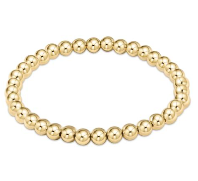 classic gold 5mm bead bracelet