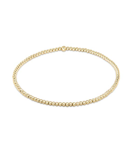 Bead Bracelet - Classic Gold 2mm