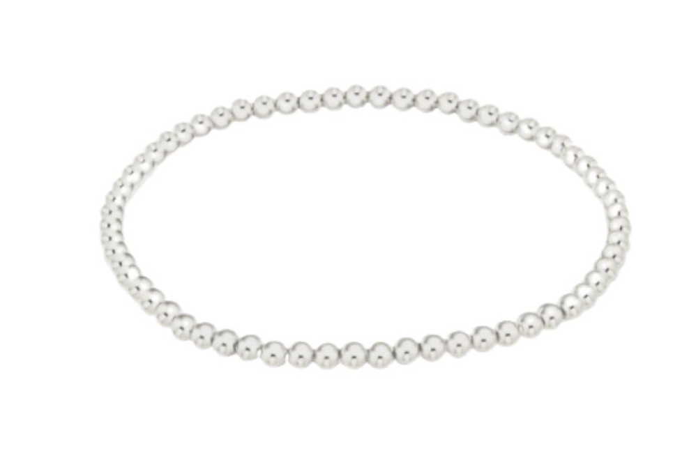 Classic Sterling 3mm Bead Bracelet