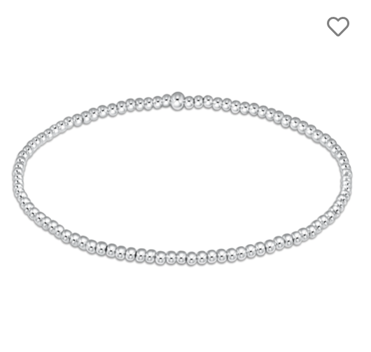 Classic Sterling 2mm Bead Bracelet