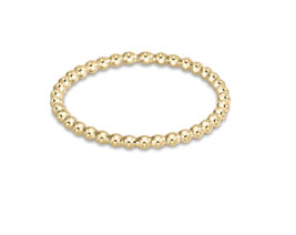 classic gold 2mm bead ring