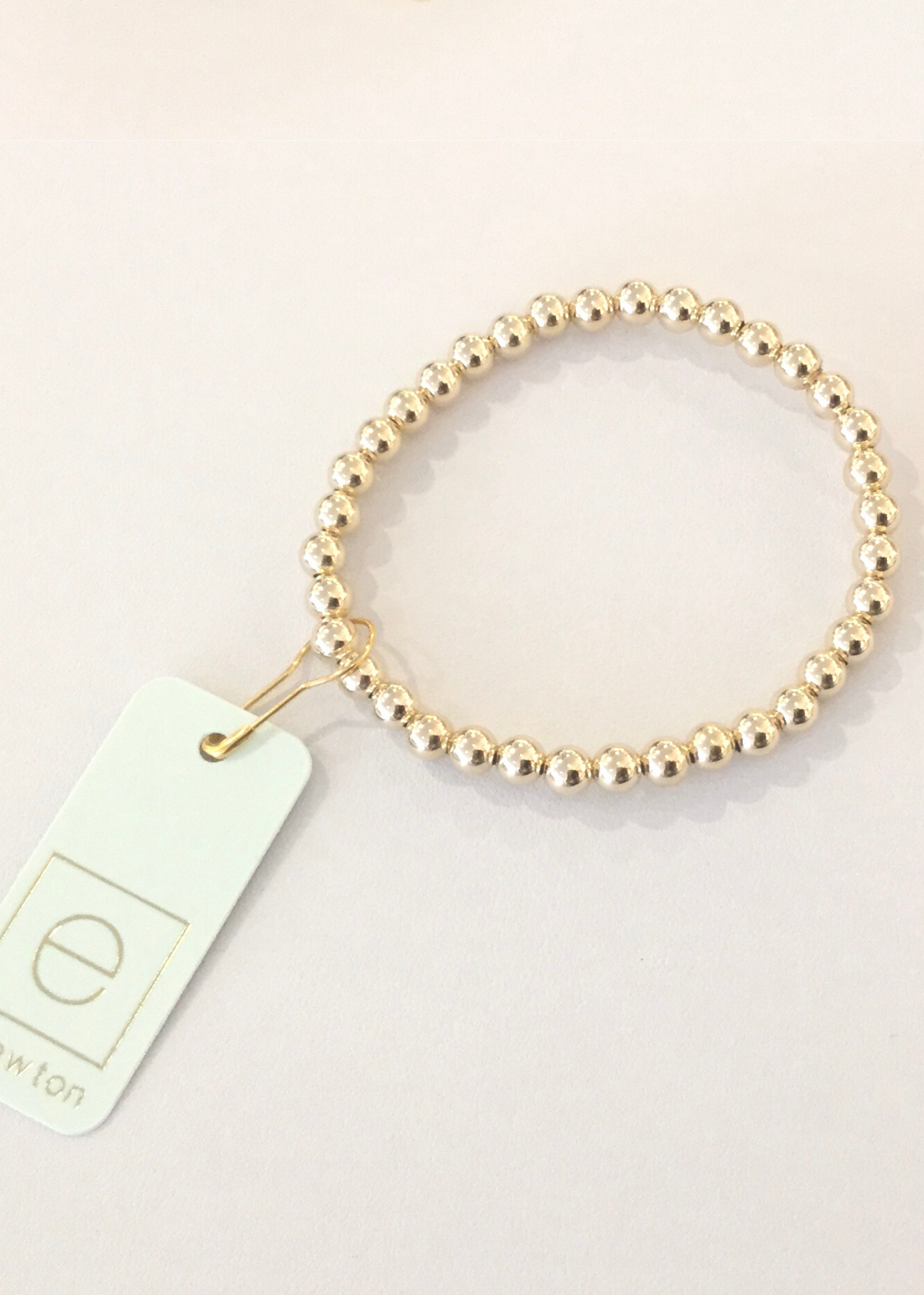 classic gold 5mm bead bracelet