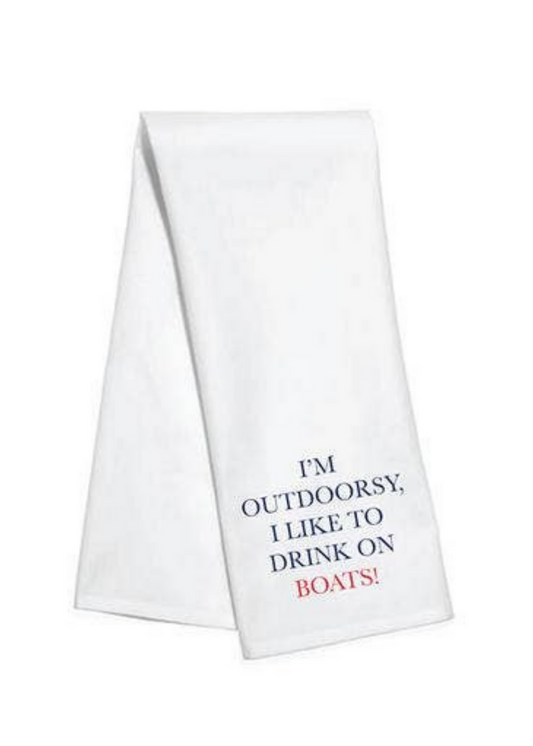 Drink on Boats Kitchen Towel