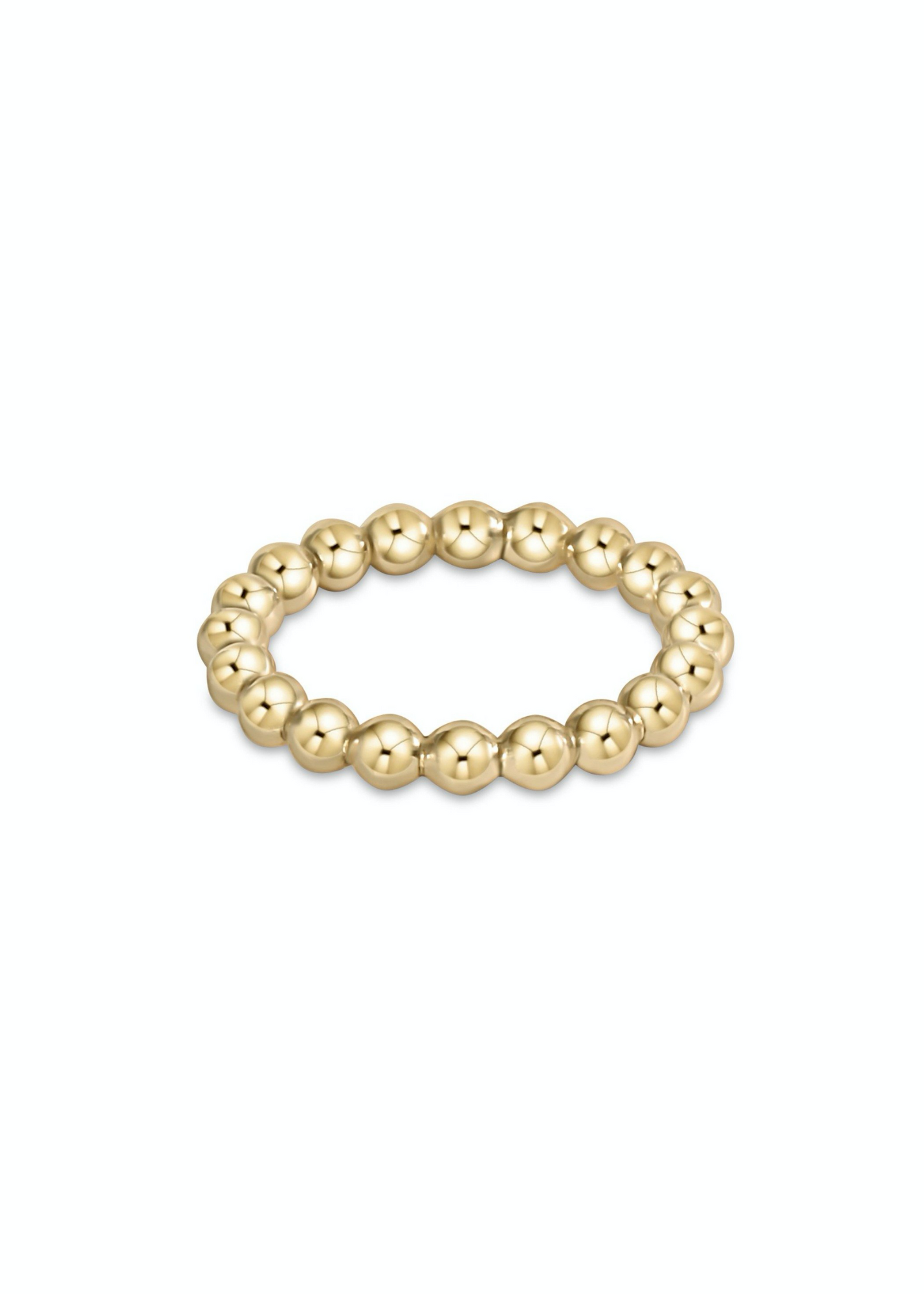 classic gold 3mm bead ring