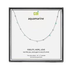 Satellite Gemstone Necklace